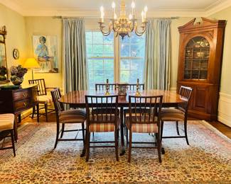 Antique Regency 8 Seater Mahogany Extending Dining Table