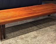 Mid Century Modern Bench or Coffee Table, measures 56" x 18" x 12"

Item in overall good condition with some light wear. 