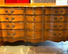 Vintage French Provincial Style 12 Drawer Dresser with Mirror.  Lovely dresser in overall good condition with light wear.