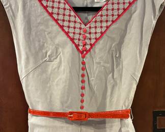 Bettie Page Retro Inspired Pinup Style Dress in overall good condition. 

Size Large 