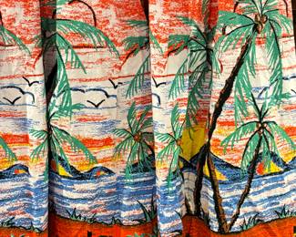 Dancing Days by Banned Apparel Skirt in a fun retro tropical pattern! Size XL 