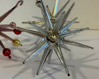 Mid Century Vintage Sputnik Ornaments