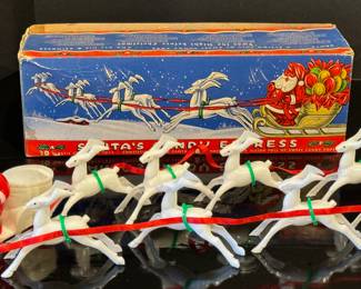 1950's Sears and Roebuck Vintage Santa's Candy Express. 
