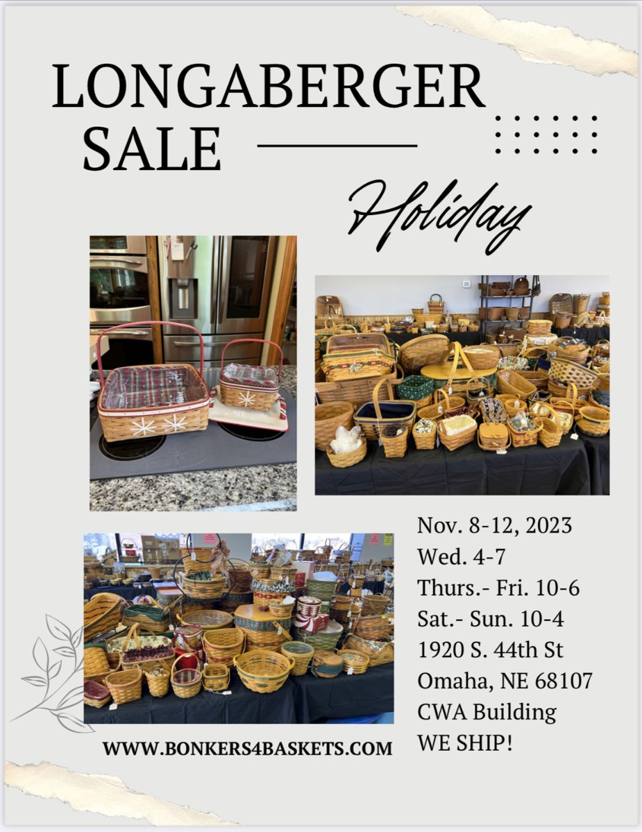 Amazing All Longaberger Holiday Sale starts on 11/8/2023