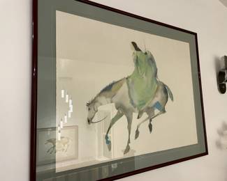 Beautiful, signed art in the home.