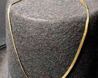 14K Gold Herringbone Necklace