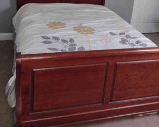 Cherry Sleigh Bed