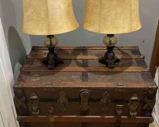 Chest with Matching Lamps
