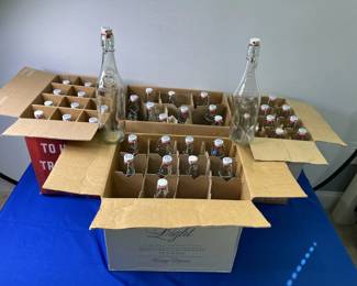 Glass Bottles with Stoppers