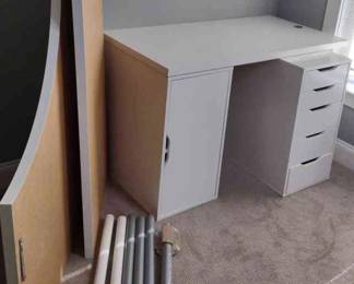 IKEA Desk with Multiple Storage and Extensions