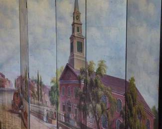 Charleston Scene Room Divider