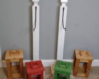 Garland Posts, Wooden Lanterns