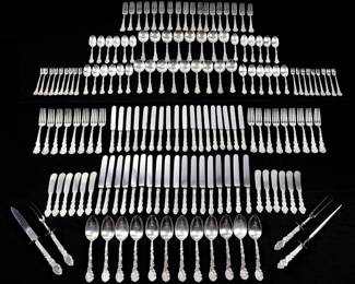158 pc Gorham Versailles Sterling Flatware Service