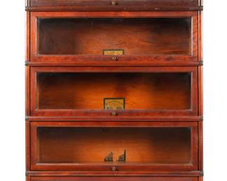 5 Stack Mahogany Stained Globe Wernicke Bookcase