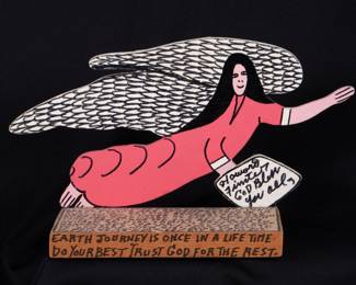 Rev. Howard Finster Folk Art Flying Angel