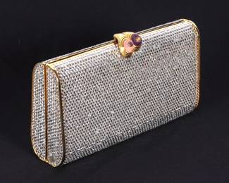 Judith Leiber Crystal Beaded Clutch/Handbag