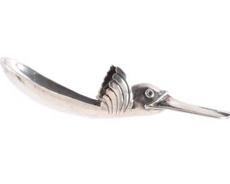 1960's William Spratling Aztec Duck Sugar Spoon