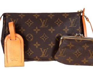 Louis Vuitton Clutch Purse, Change Bag, and Tag