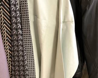 Shirts; leather jacket