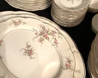 Theodore Haviland china - "Rosalinde" (81 pieces)