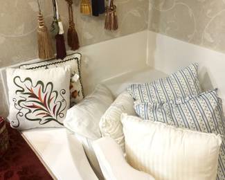 Pillows and tiebacks