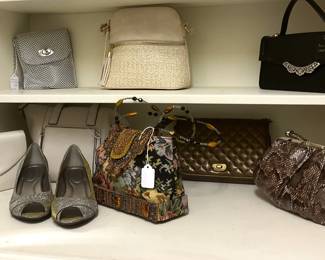 Some of the many purses