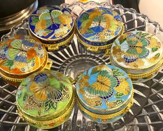 Cloisonné boxes