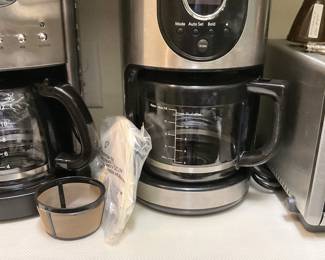 Coffee makers; toaster