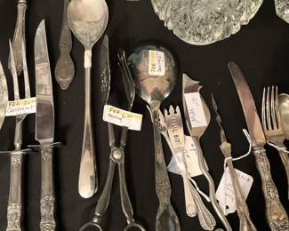 Silverplate serving pieces