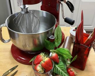  Red KitchenAid mixer