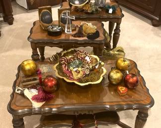 Coffee table and two side tables