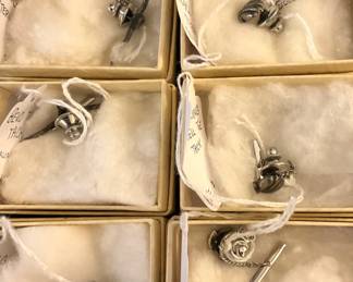 Sterling tie tacks (2 are UT Bevo)