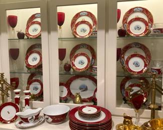 Beautiful "Winter Game Birds"  by Lynn Chase (decorated with 24 karat gold)