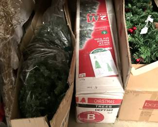 Garland and small trees