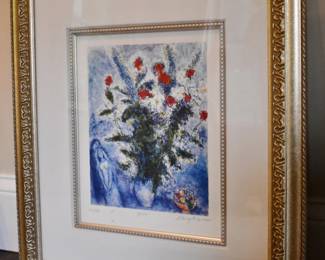 Chagall print with COA