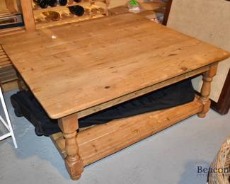 French pine coffee table purchased from Domain