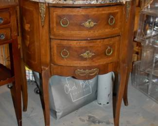 Louis XV marble top commode