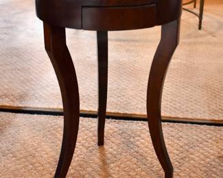 Iatesta Studio "Cavallo" walnut side table with drawer