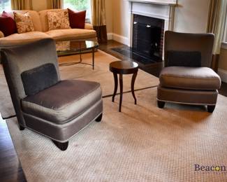 Baker Furniture slipper chairs