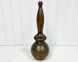 Antique Masonic "Order Of The Eastern Star" Bronze Presentation Gavel Or Maul, Late 1920s