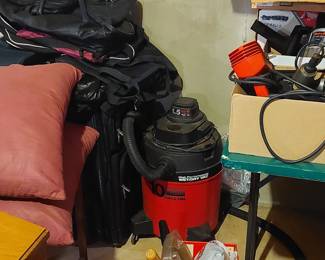 Shop vac, tools