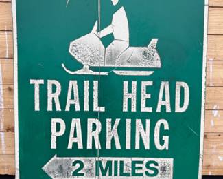 1970s Trail Head Parking Sign