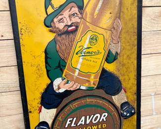 1950s Drink Vernor's Ginger Ale Sign