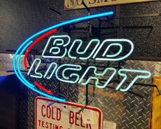 Bud Light neon lighted sign
