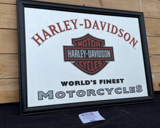 Harley Davidson Motorcycle beer mirror