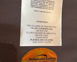 "The Fab Four" Beatles Large Autographed Guitar Millionaire Gallery