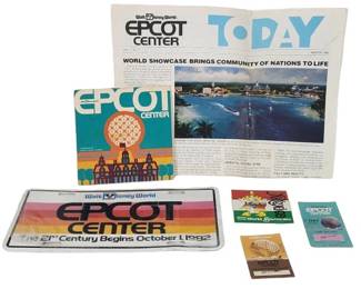EPCOT Maps License Plate Stickers