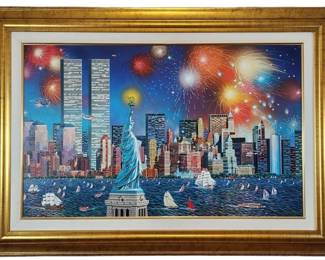 Alexander Chen Signed Manhattan Celebration Giclee
