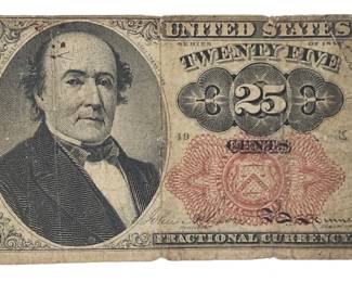 1874 United States 25 Cent Fractional Note