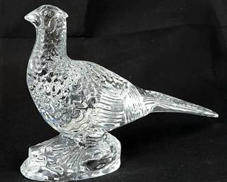 Waterford Crystal Pheasant Figurine